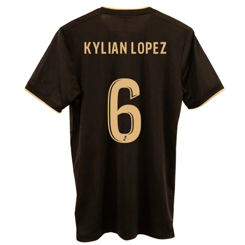 Danxen Kvinnor Kylian Lopez #6 Blå Röd Bortatröja Matchtröjor 2025/26 Tröjor T-Tröja