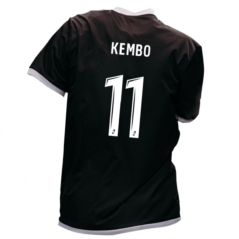 Danxen Kvinnor Driss Kembo #11 Svart Guld Bortatröja Matchtröjor 2025/26 Tröjor T-Tröja