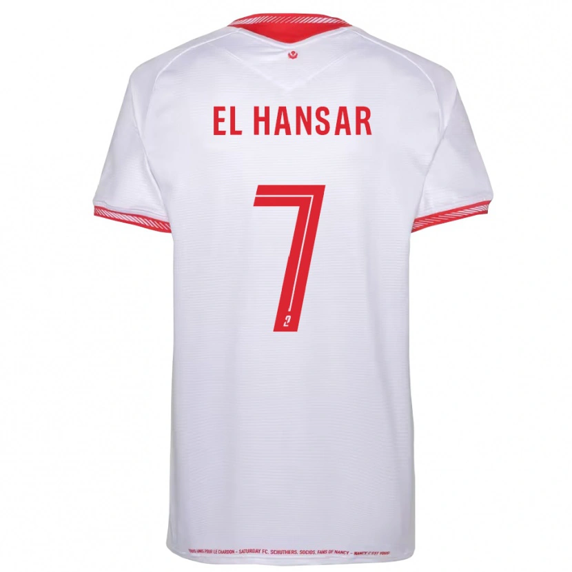 Danxen Kvinnor Chafik El Hansar #7 Svart Röd Bortatröja Matchtröjor 2025/26 Tröjor T-Tröja