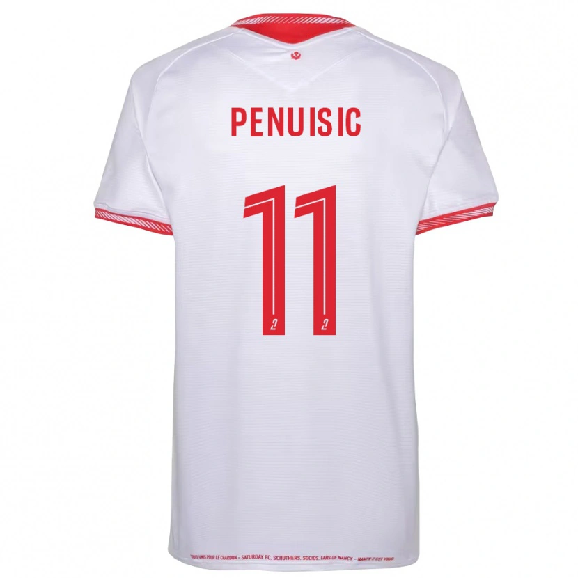 Danxen Kvinnor Alvin Pénuisic #11 Svart Röd Bortatröja Matchtröjor 2025/26 Tröjor T-Tröja