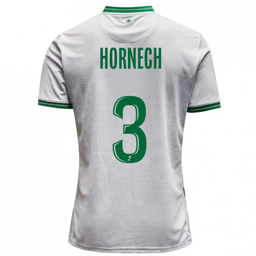 Danxen Kvinnor Ewan Hornech #3 Vit Grön Bortatröja Matchtröjor 2025/26 Tröjor T-Tröja