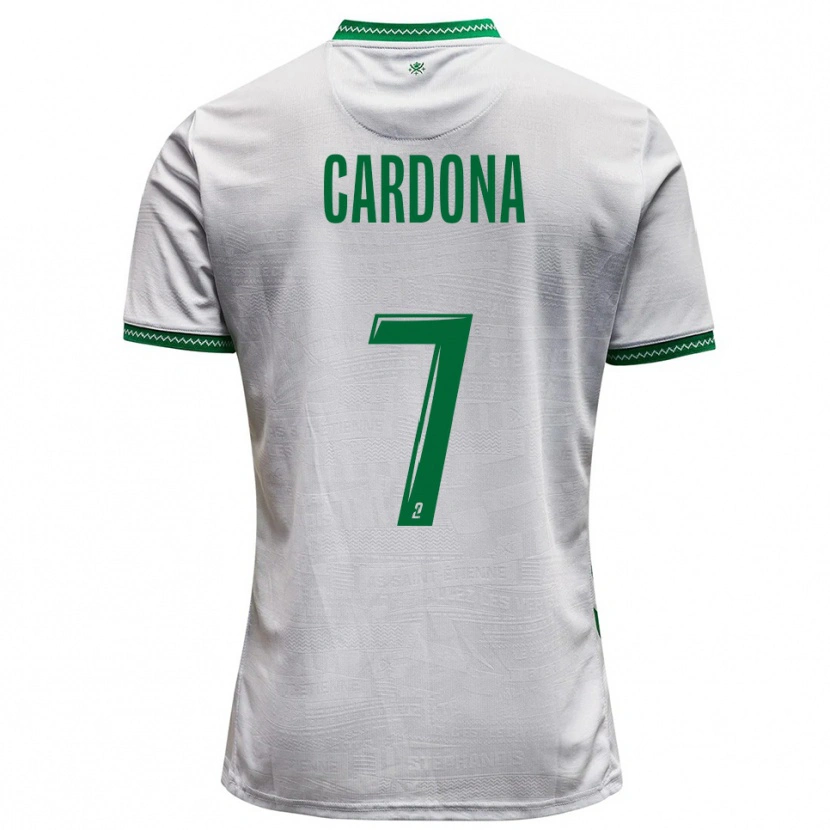 Danxen Kvinnor Irvin Cardona #7 Vit Grön Bortatröja Matchtröjor 2025/26 Tröjor T-Tröja