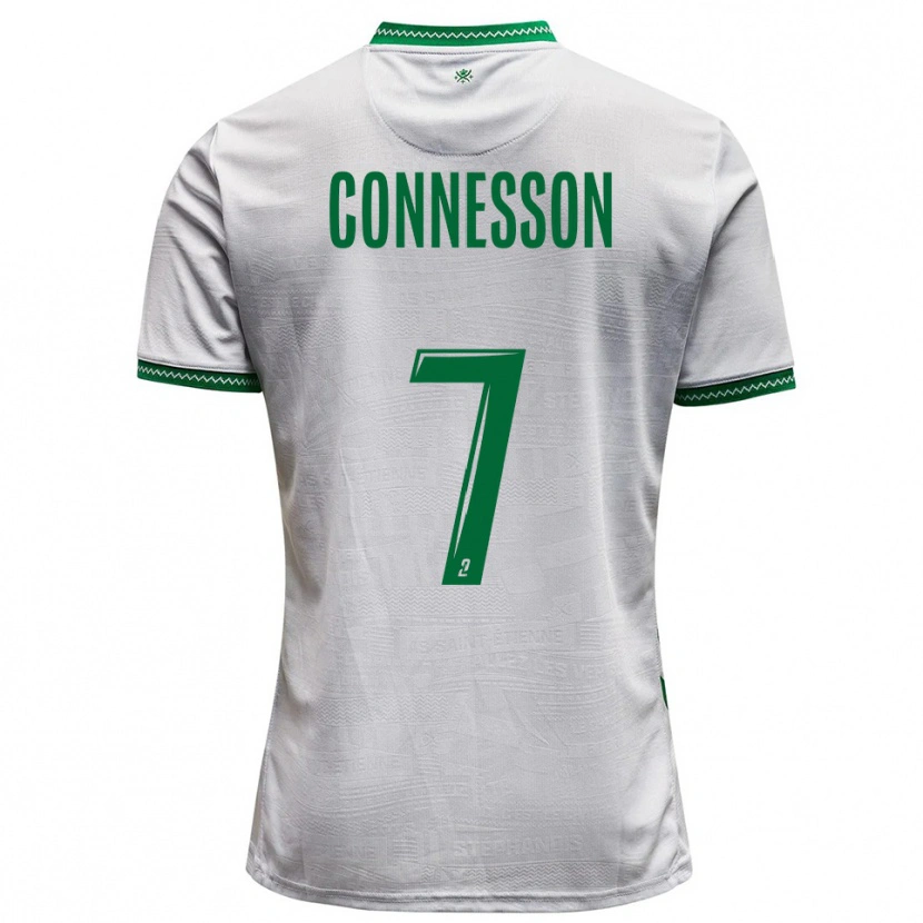 Danxen Kvinnor Adèle Connesson #7 Vit Grön Bortatröja Matchtröjor 2025/26 Tröjor T-Tröja