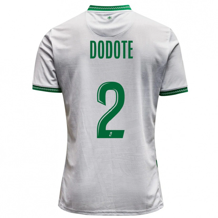 Danxen Kvinnor Axel Dodote #2 Vit Grön Bortatröja Matchtröjor 2025/26 Tröjor T-Tröja