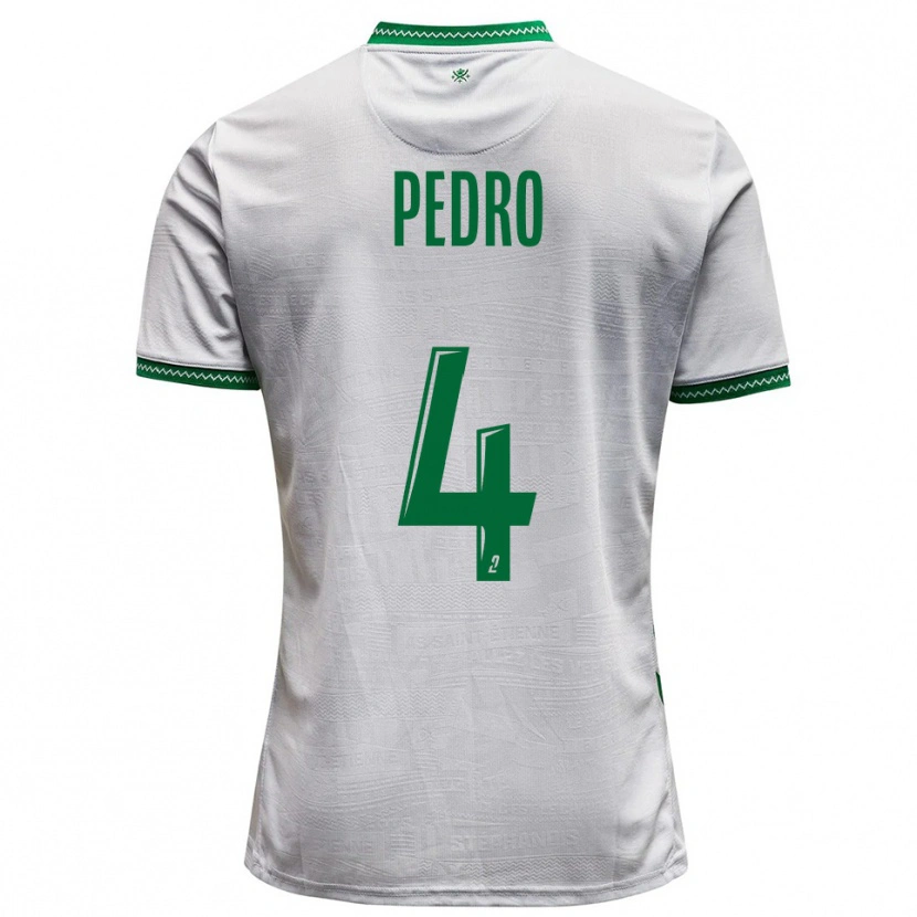 Danxen Kvinnor Kévin Pedro #4 Vit Grön Bortatröja Matchtröjor 2025/26 Tröjor T-Tröja