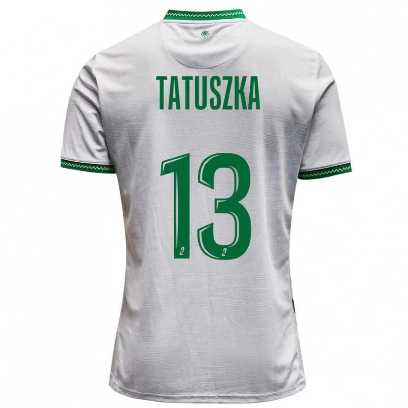 Danxen Kvinnor Maxence Tatuszka #13 Vit Grön Bortatröja Matchtröjor 2025/26 Tröjor T-Tröja