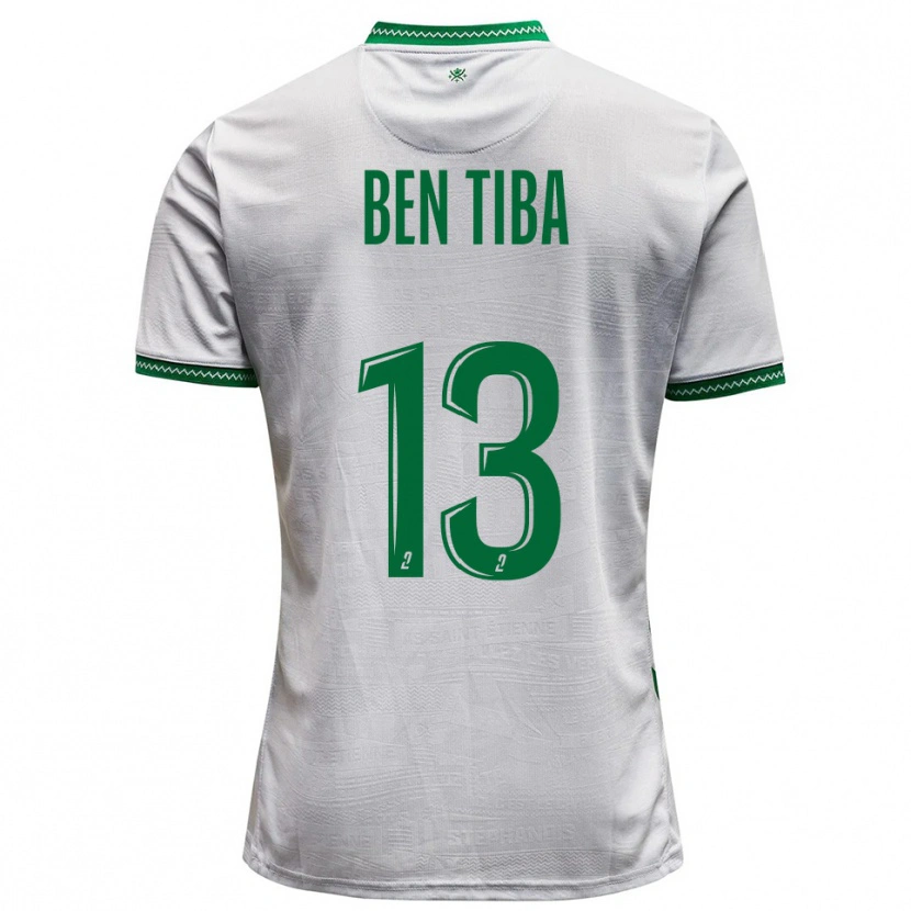 Danxen Kvinnor Helmi Ben Tiba #13 Vit Grön Bortatröja Matchtröjor 2025/26 Tröjor T-Tröja