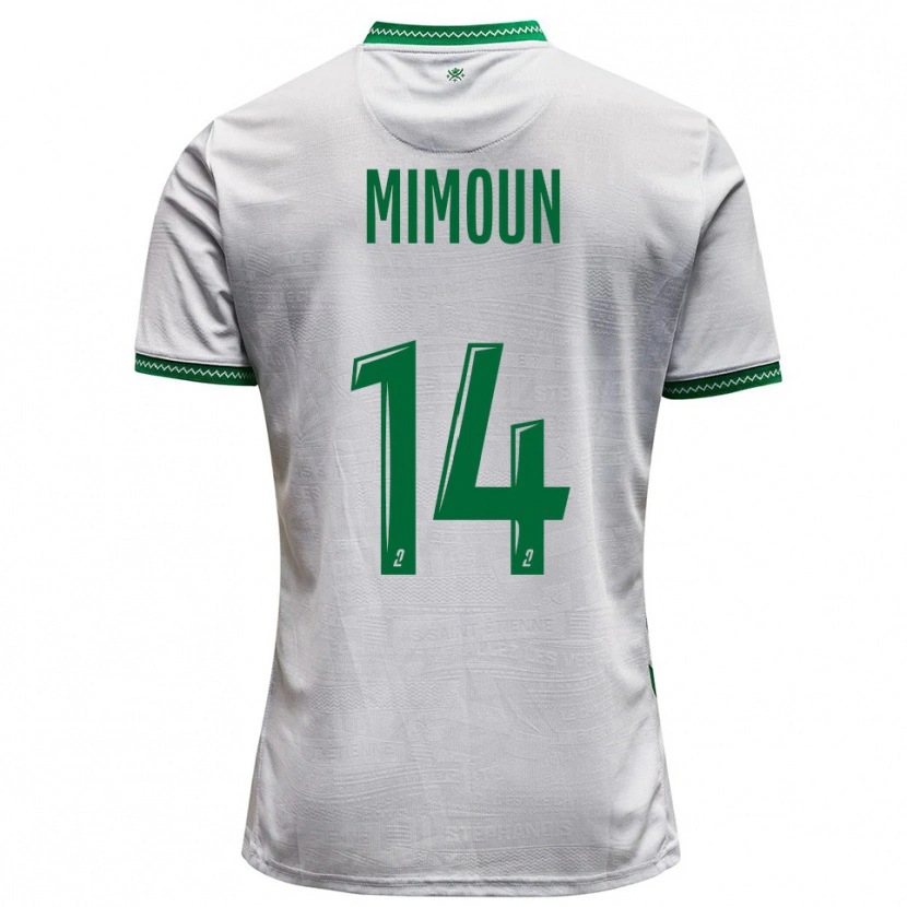 Danxen Kvinnor Yanis Mimoun #14 Vit Grön Bortatröja Matchtröjor 2025/26 Tröjor T-Tröja