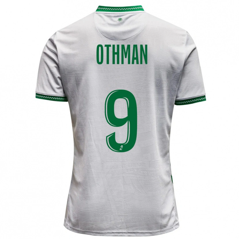 Danxen Kvinnor Jibril Othman #9 Vit Grön Bortatröja Matchtröjor 2025/26 Tröjor T-Tröja
