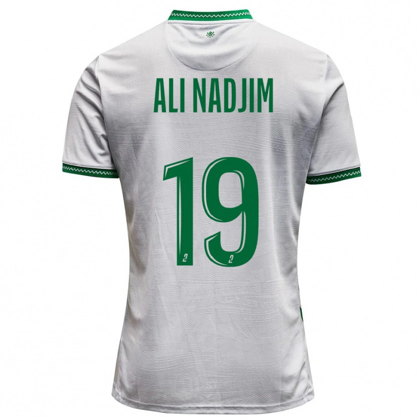 Danxen Kvinnor Nadjma Ali Nadjim #19 Vit Grön Bortatröja Matchtröjor 2025/26 Tröjor T-Tröja