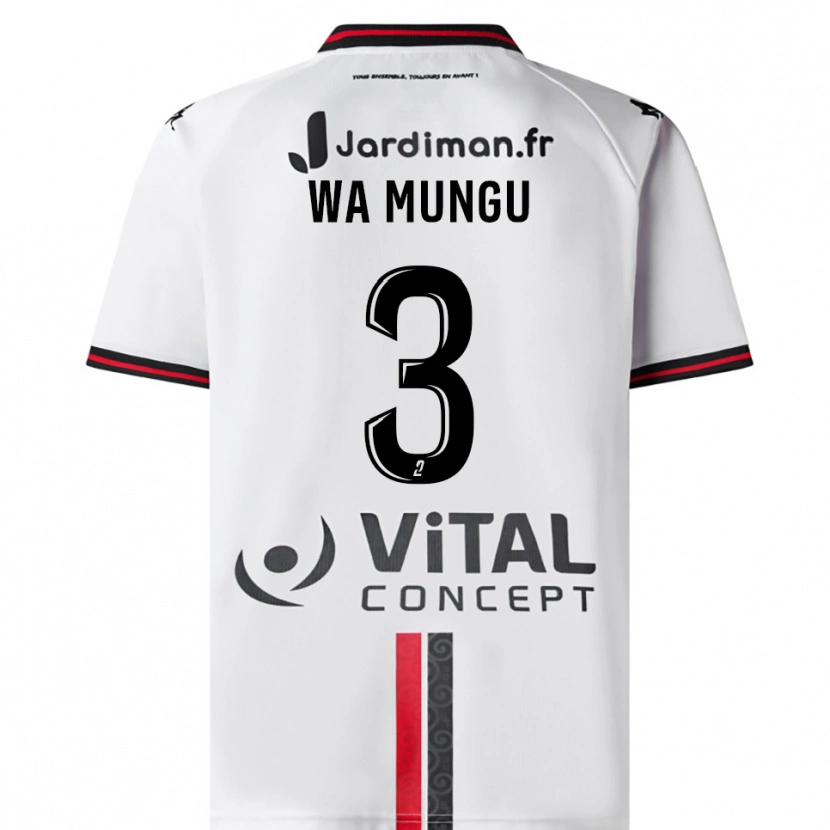 Danxen Kvinnor Vimoj Muntu Wa Mungu #3 Vit Röd Bortatröja Matchtröjor 2025/26 Tröjor T-Tröja
