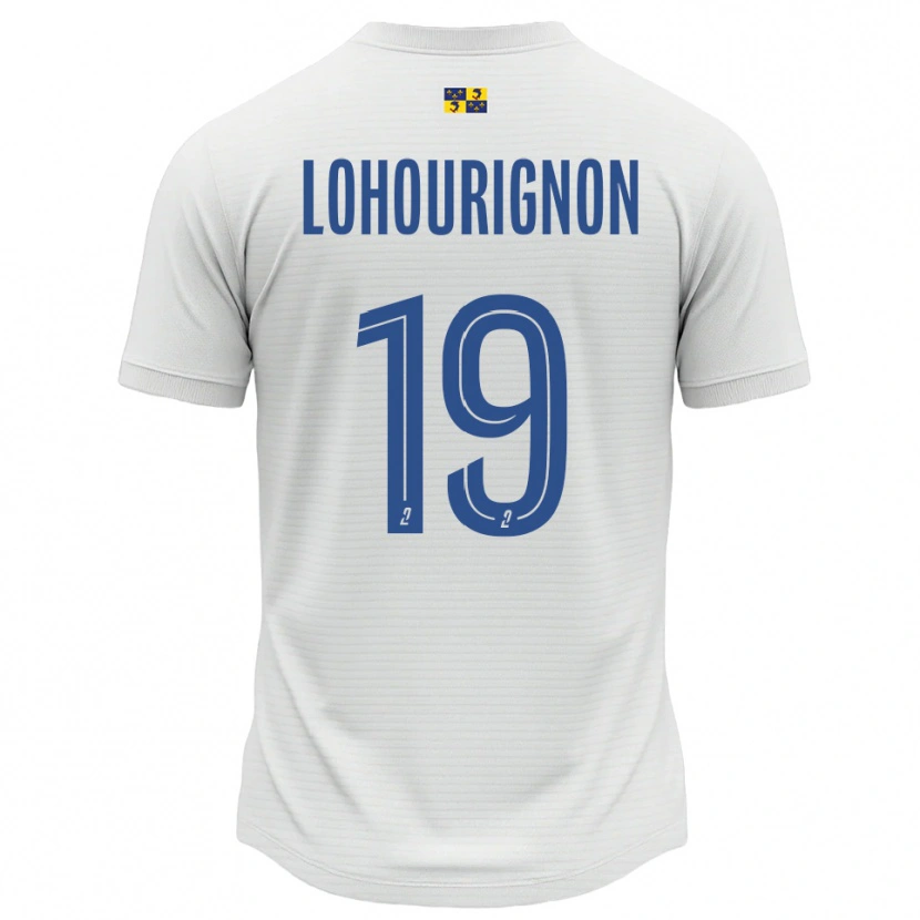 Danxen Kvinnor Ndeye Lohourignon #19 Vit Blå Bortatröja Matchtröjor 2025/26 Tröjor T-Tröja