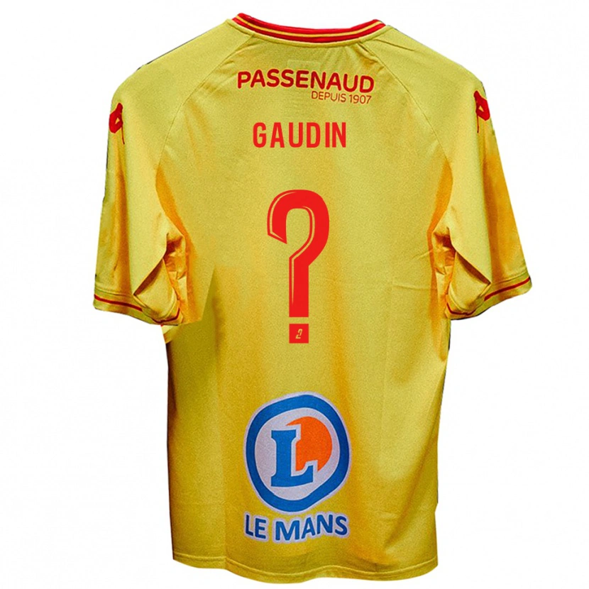 Danxen Kvinnor Mathis Gaudin #0 Gul Bortatröja Matchtröjor 2025/26 Tröjor T-Tröja
