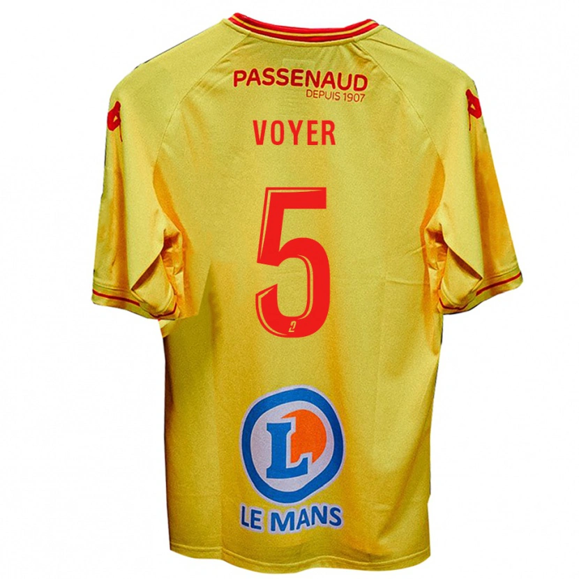 Danxen Kvinnor Harold Voyer #5 Gul Bortatröja Matchtröjor 2025/26 Tröjor T-Tröja