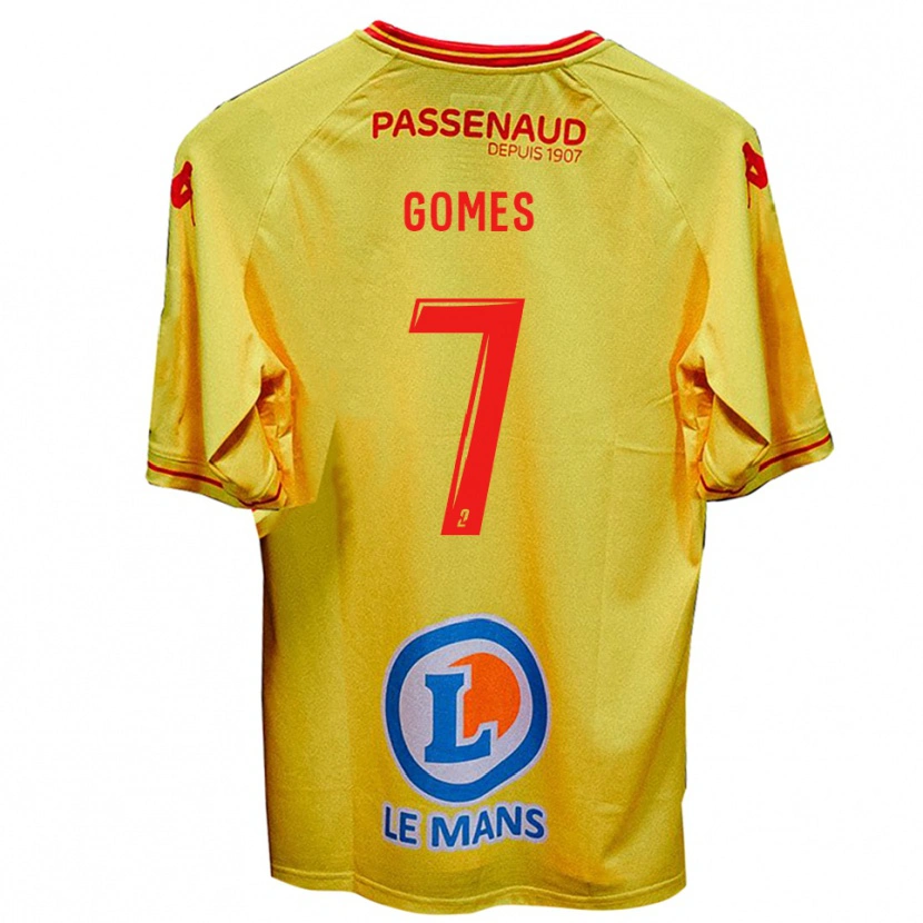 Danxen Kvinnor Malang Gomes #7 Gul Bortatröja Matchtröjor 2025/26 Tröjor T-Tröja