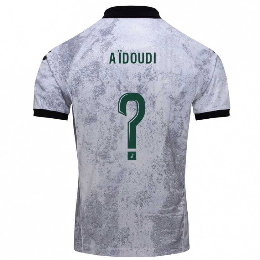 Danxen Kvinnor Karim Aïdoudi #0 Vit Svart Bortatröja Matchtröjor 2025/26 Tröjor T-Tröja