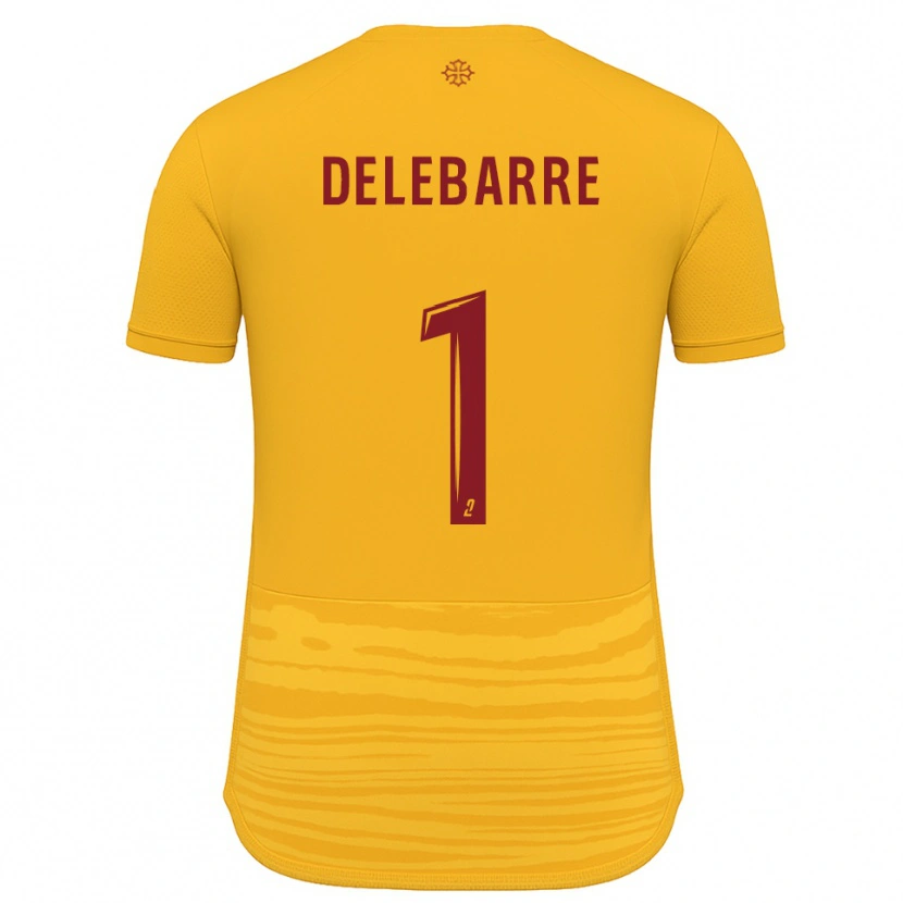 Danxen Kvinnor Mathis Delebarre #1 Orange Burgundy Bortatröja Matchtröjor 2025/26 Tröjor T-Tröja