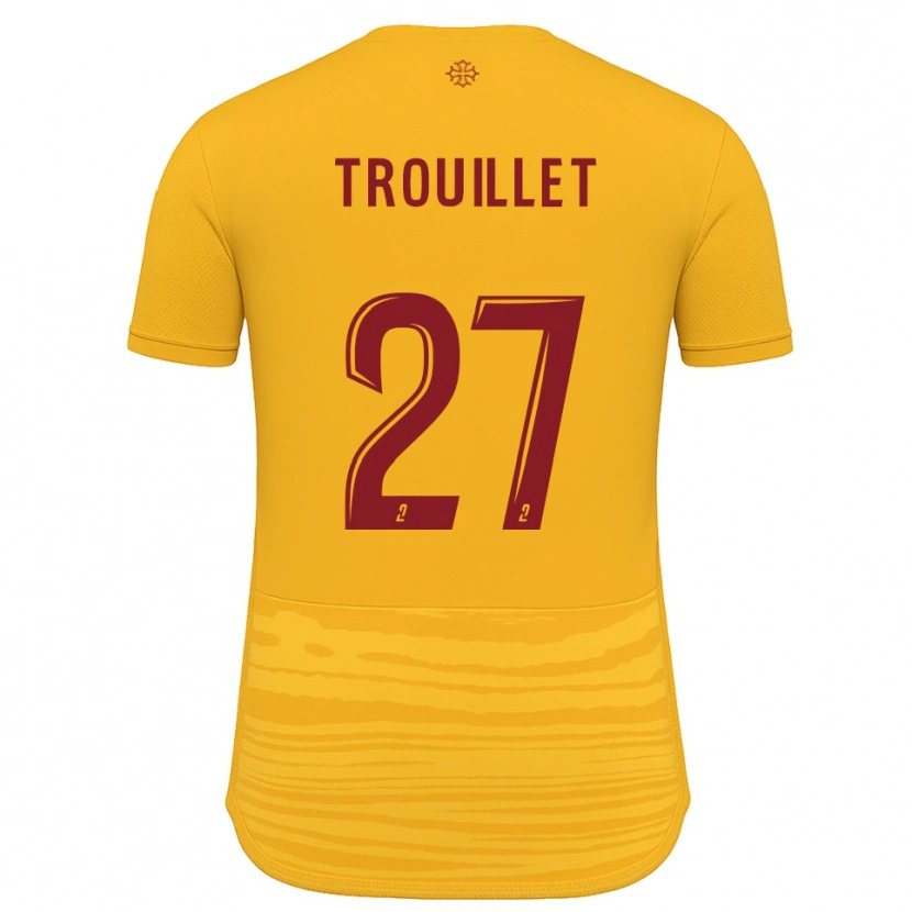 Danxen Kvinnor Alexis Trouillet #27 Orange Burgundy Bortatröja Matchtröjor 2025/26 Tröjor T-Tröja