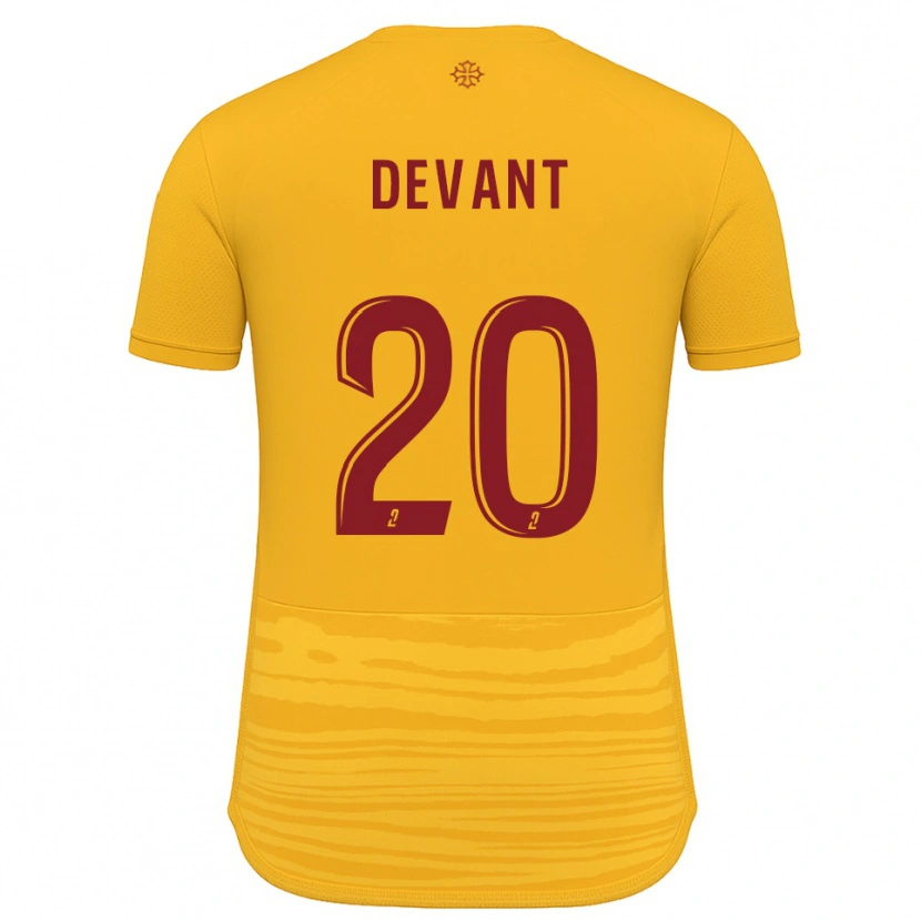 Danxen Kvinnor Caroline Devant #20 Orange Burgundy Bortatröja Matchtröjor 2025/26 Tröjor T-Tröja