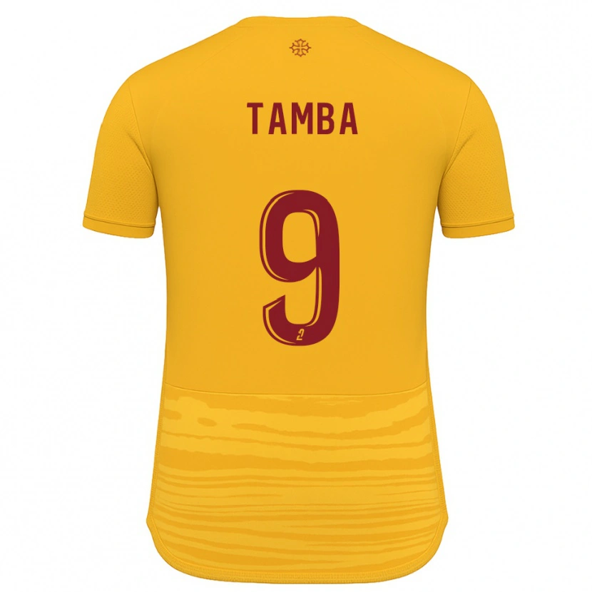 Danxen Kvinnor Adama Tamba #9 Orange Burgundy Bortatröja Matchtröjor 2025/26 Tröjor T-Tröja