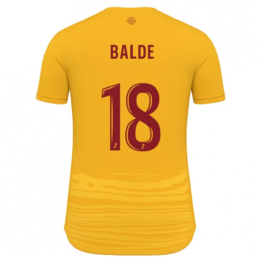 Danxen Kvinnor Ibrahima Baldé #18 Orange Burgundy Bortatröja Matchtröjor 2025/26 Tröjor T-Tröja