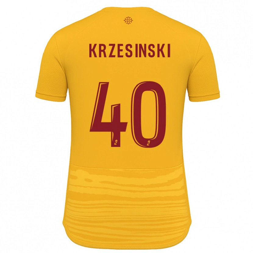 Danxen Kvinnor Clément Krzesinski #40 Orange Burgundy Bortatröja Matchtröjor 2025/26 Tröjor T-Tröja