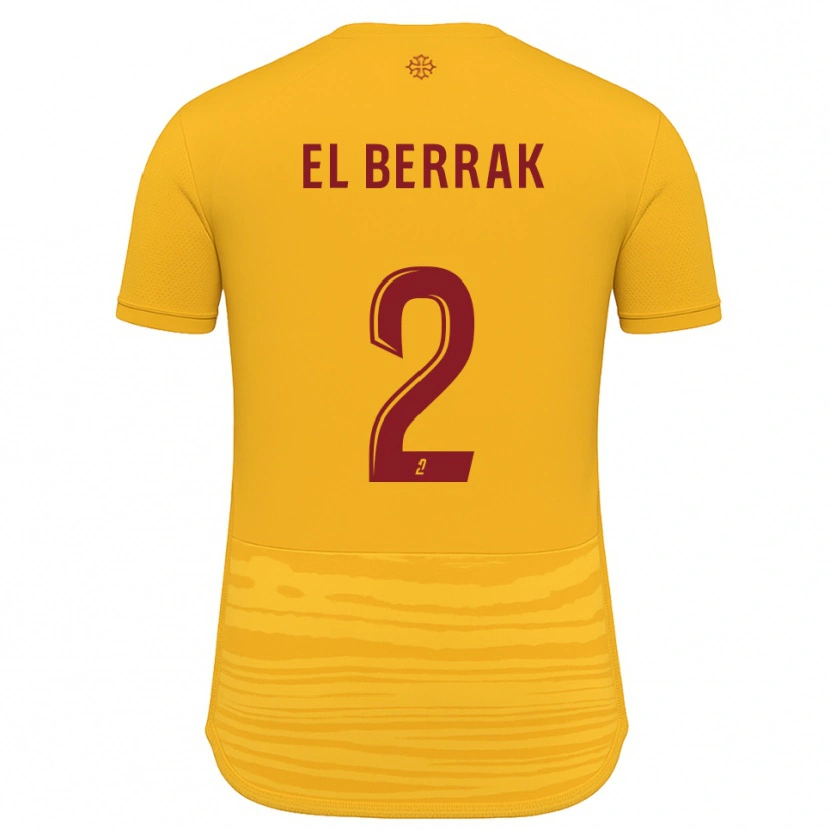 Danxen Kvinnor Nael El Berrak #2 Orange Burgundy Bortatröja Matchtröjor 2025/26 Tröjor T-Tröja
