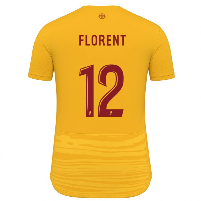 Danxen Kvinnor Valentin Florent #12 Orange Burgundy Bortatröja Matchtröjor 2025/26 Tröjor T-Tröja