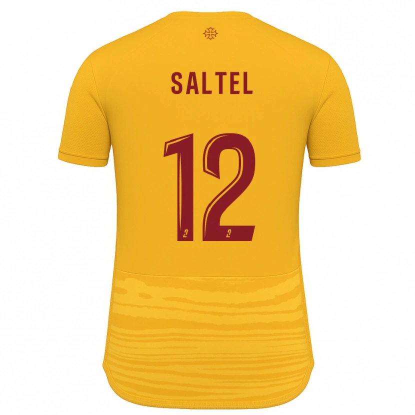 Danxen Kvinnor Maëlle Saltel #12 Orange Burgundy Bortatröja Matchtröjor 2025/26 Tröjor T-Tröja