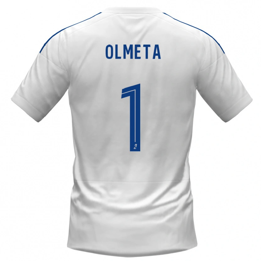 Danxen Kvinnor Lisandru Olmeta #1 Vit Blå Bortatröja Matchtröjor 2025/26 Tröjor T-Tröja