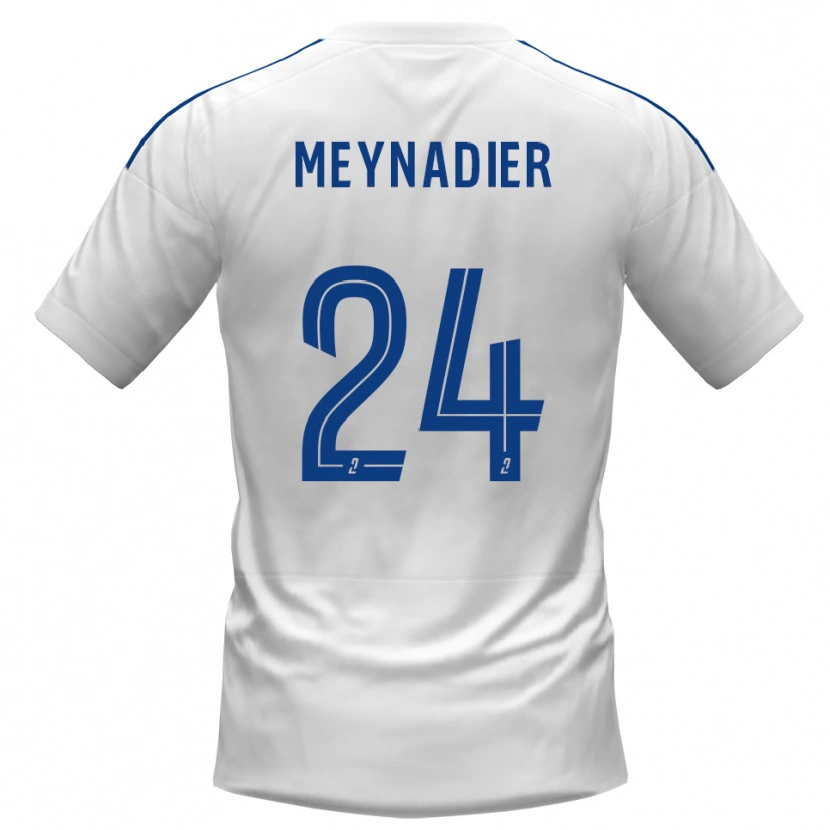 Danxen Kvinnor Tom Meynadier #24 Vit Blå Bortatröja Matchtröjor 2025/26 Tröjor T-Tröja