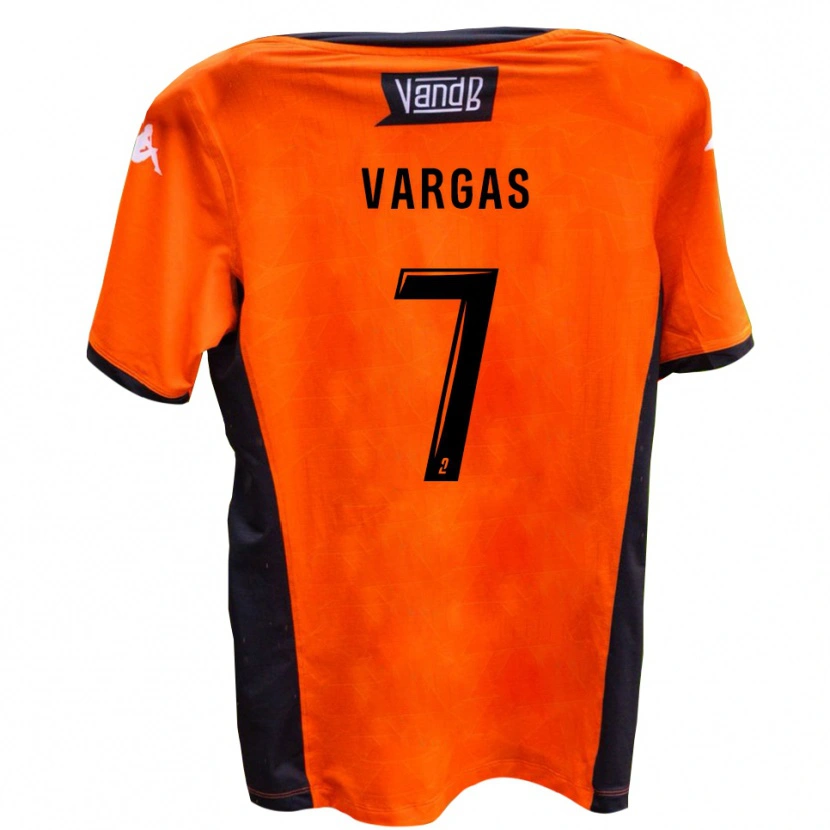 Danxen Kvinnor Thibaut Vargas #7 Vit Svart Bortatröja Matchtröjor 2025/26 Tröjor T-Tröja