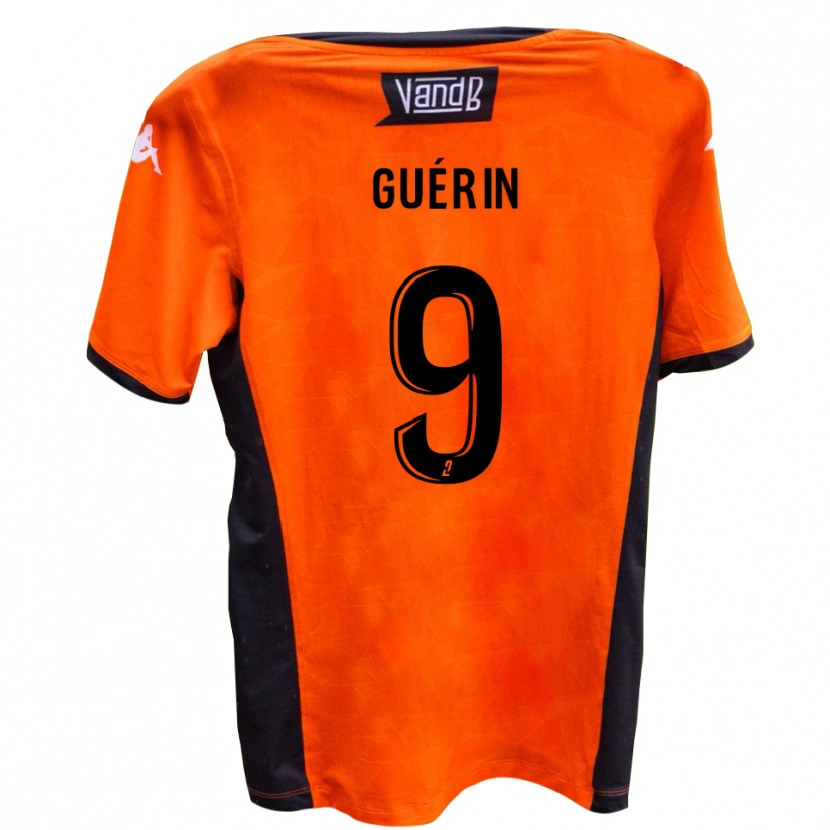 Danxen Kvinnor Nolan Guérin #9 Vit Svart Bortatröja Matchtröjor 2025/26 Tröjor T-Tröja