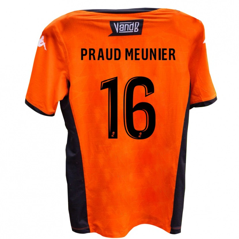Danxen Kvinnor Nolhan Praud Meunier #16 Vit Svart Bortatröja Matchtröjor 2025/26 Tröjor T-Tröja