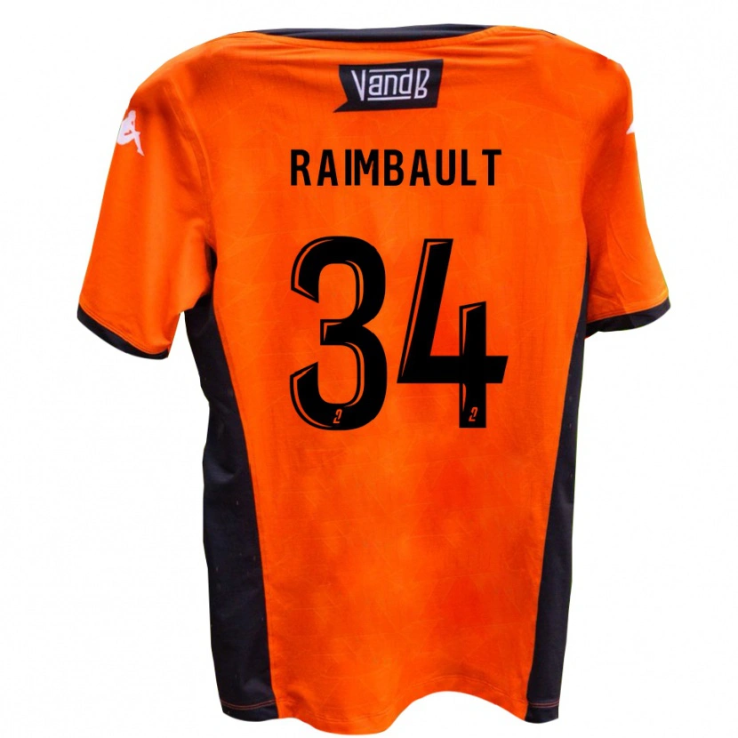 Danxen Kvinnor Mathis Raimbault #34 Vit Svart Bortatröja Matchtröjor 2025/26 Tröjor T-Tröja