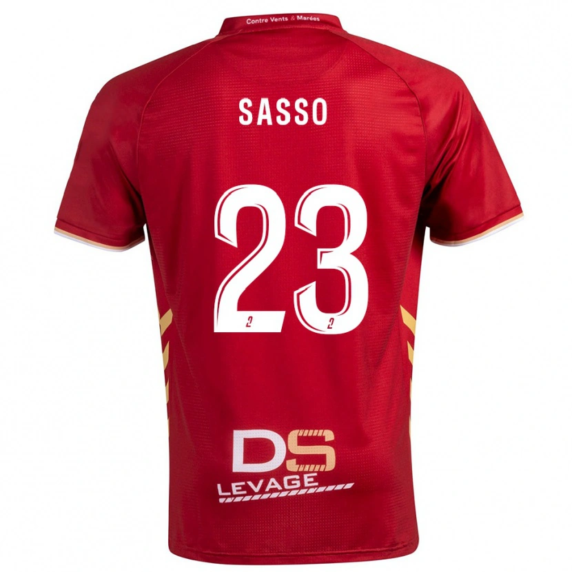 Danxen Kvinnor Vincent Sasso #23 Burgundy Guld Bortatröja Matchtröjor 2025/26 Tröjor T-Tröja