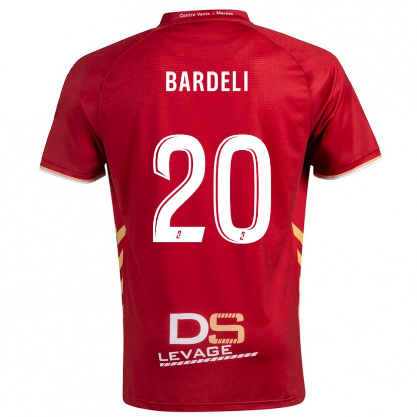 Danxen Kvinnor Enzo Bardeli #20 Burgundy Guld Bortatröja Matchtröjor 2025/26 Tröjor T-Tröja