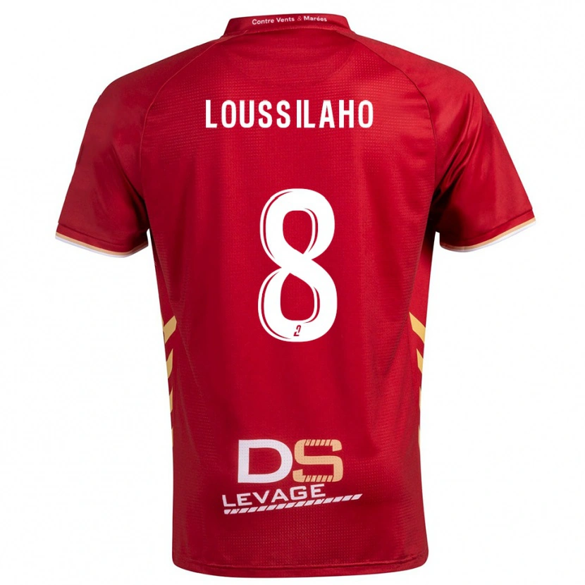 Danxen Kvinnor Lenny Dziki Loussilaho #8 Burgundy Guld Bortatröja Matchtröjor 2025/26 Tröjor T-Tröja