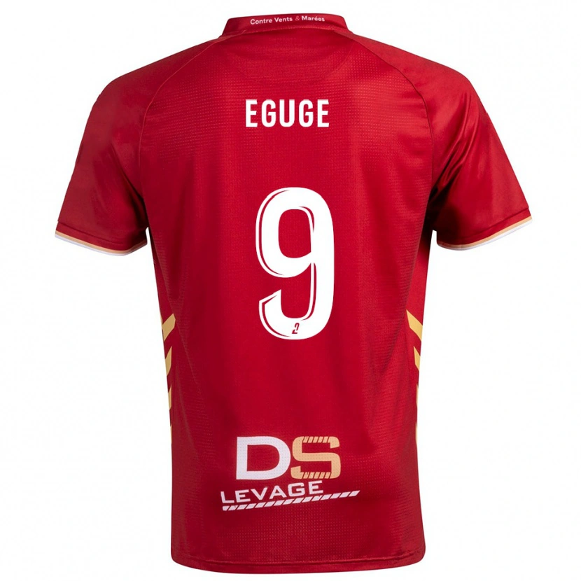 Danxen Kvinnor Benny Eguge #9 Burgundy Guld Bortatröja Matchtröjor 2025/26 Tröjor T-Tröja
