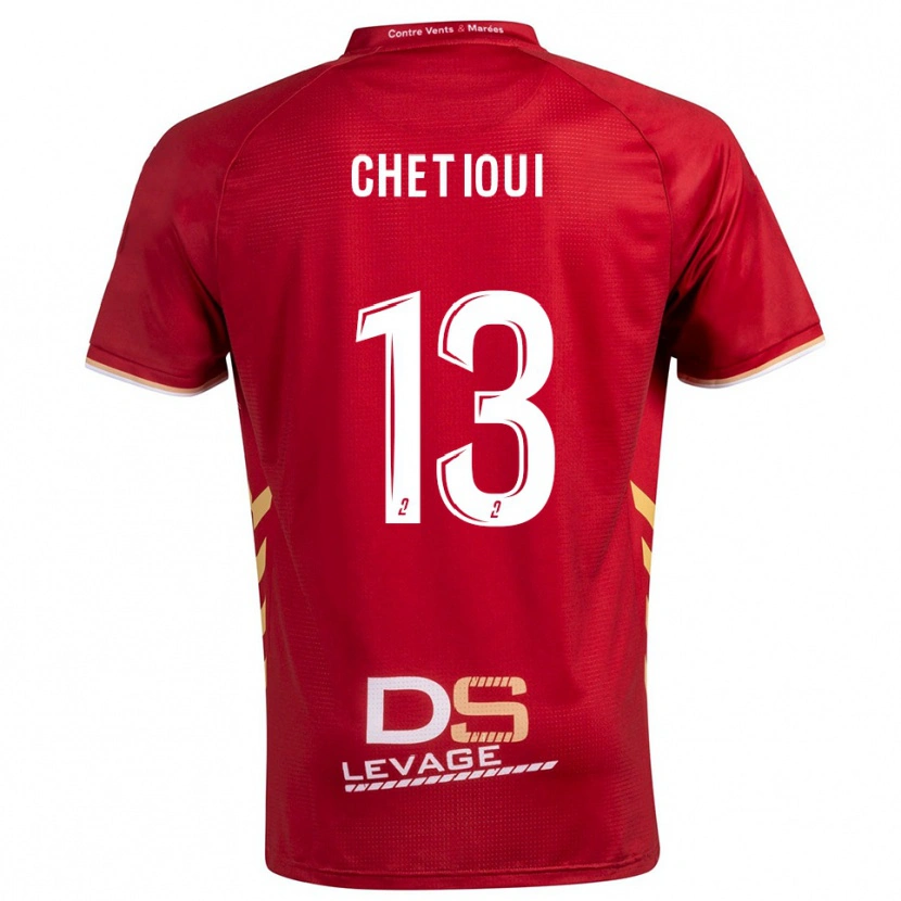 Danxen Kvinnor Shain Chetioui #13 Burgundy Guld Bortatröja Matchtröjor 2025/26 Tröjor T-Tröja