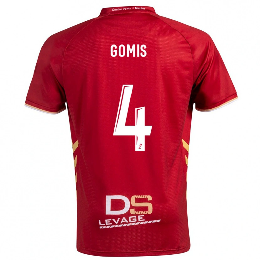 Danxen Kvinnor Chrome Gomis #4 Burgundy Guld Bortatröja Matchtröjor 2025/26 Tröjor T-Tröja