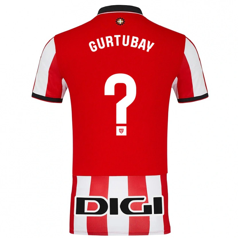 Danxen Barn Elene Gurtubay Loyo #0 Röd Vit Hemmatröja Matchtröjor 2025/26 Tröjor T-Tröja