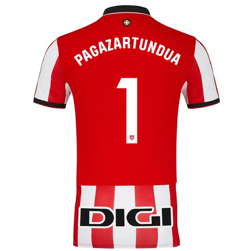 Danxen Barn Iker Pagazartundua #1 Röd Vit Hemmatröja Matchtröjor 2025/26 Tröjor T-Tröja