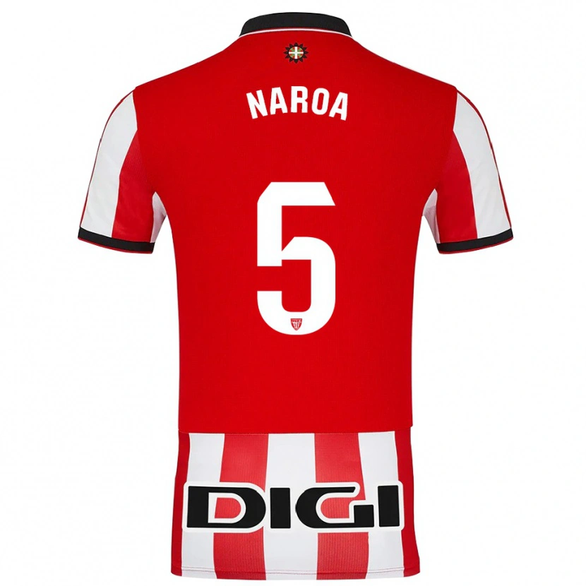 Danxen Barn Naroa #5 Röd Vit Hemmatröja Matchtröjor 2025/26 Tröjor T-Tröja
