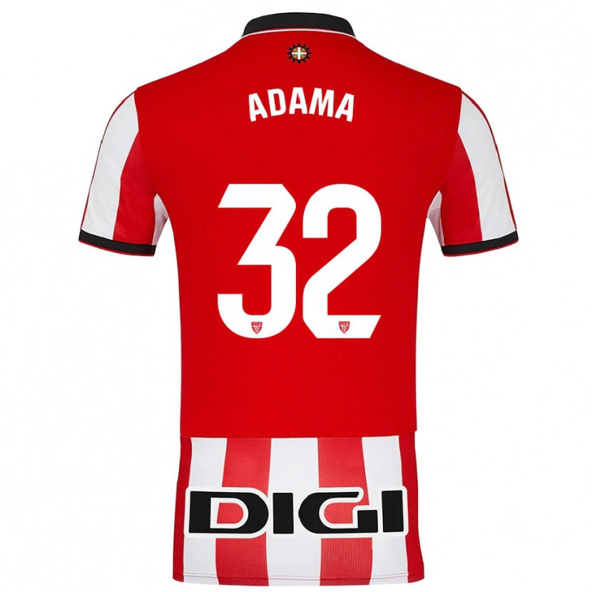 Danxen Barn Adama Boiro #32 Röd Vit Hemmatröja Matchtröjor 2025/26 Tröjor T-Tröja