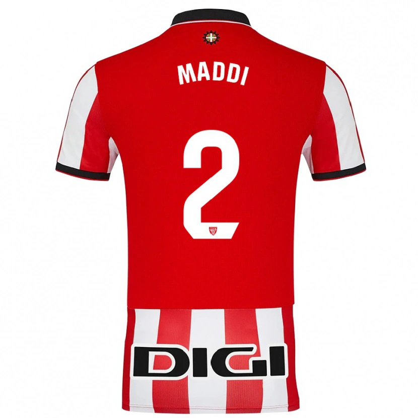 Danxen Barn Maddi Torre Larrañaga #2 Röd Vit Hemmatröja Matchtröjor 2025/26 Tröjor T-Tröja