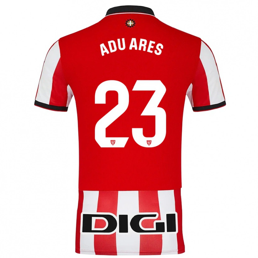 Danxen Barn Adu Ares #23 Röd Vit Hemmatröja Matchtröjor 2025/26 Tröjor T-Tröja