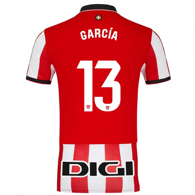 Danxen Barn Simón García #13 Röd Vit Hemmatröja Matchtröjor 2025/26 Tröjor T-Tröja