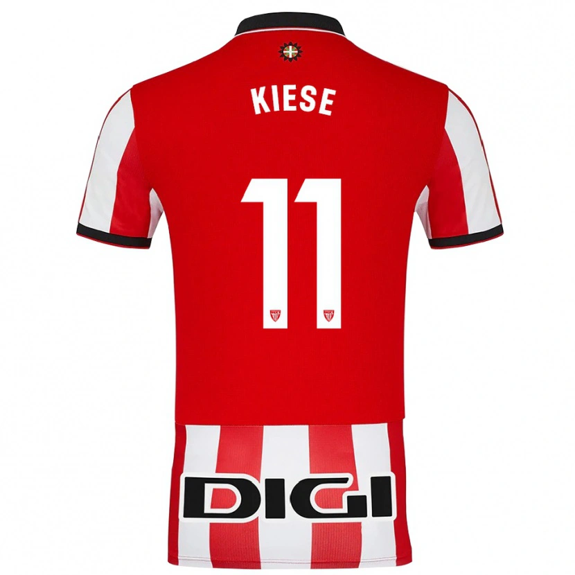 Danxen Barn Manasse Kiese #11 Röd Vit Hemmatröja Matchtröjor 2025/26 Tröjor T-Tröja