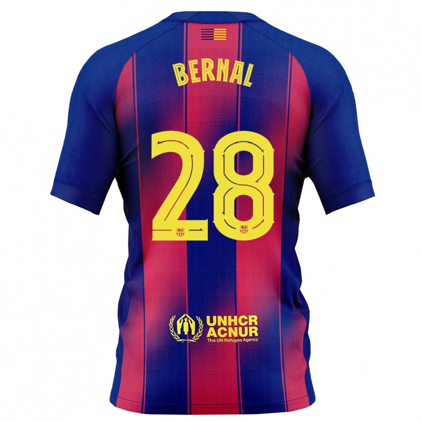 Danxen Barn Marc Bernal #28 Blå Röd Hemmatröja Matchtröjor 2025/26 Tröjor T-Tröja